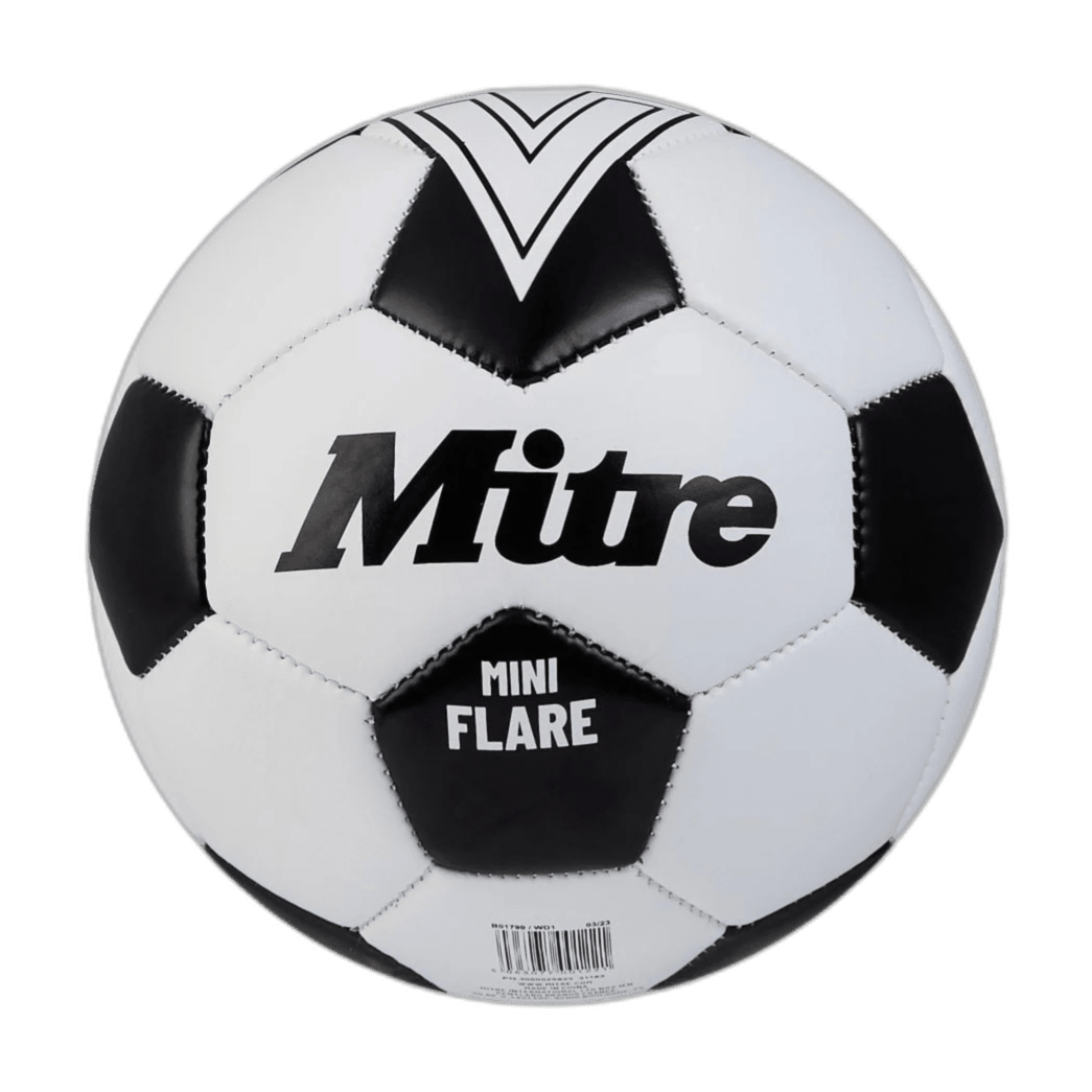 Mitre Flare 24 Mini Soccerball - White/Black