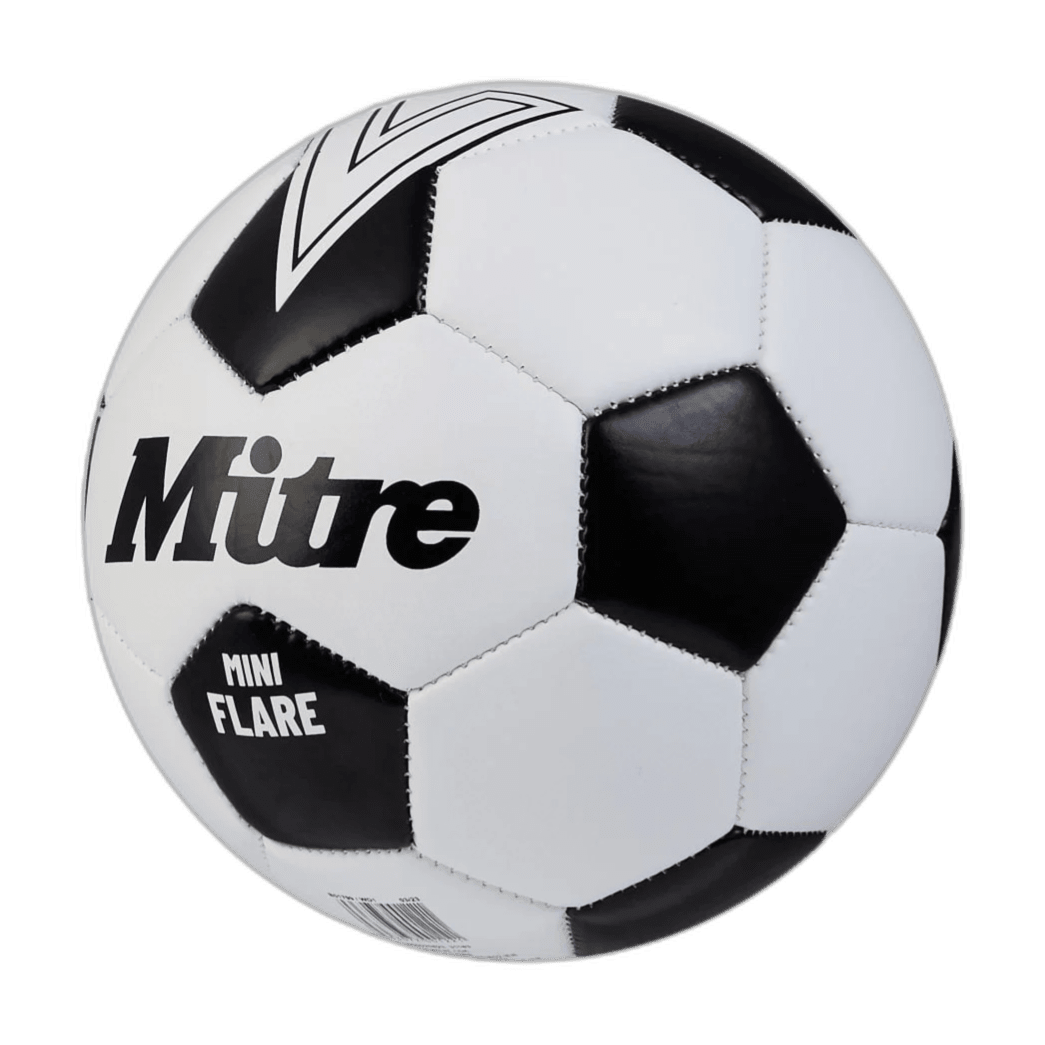Mitre Flare 24 Mini Soccerball - White/Black
